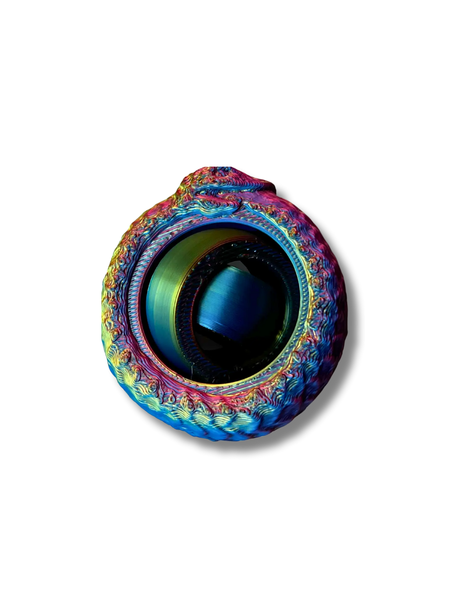 Ouroboro Gyroid Spinner Keychain