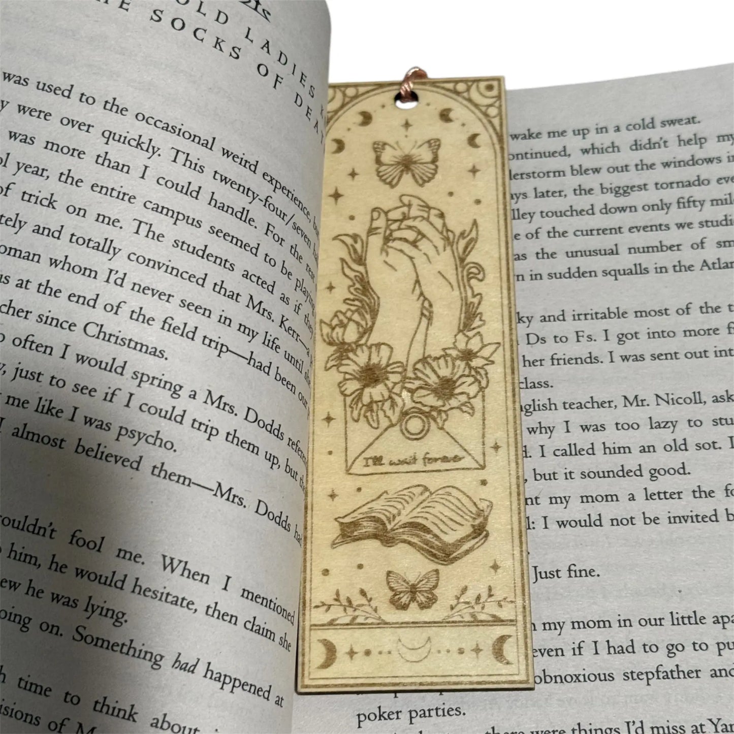 I'll Wait Forever Wooden Bookmark