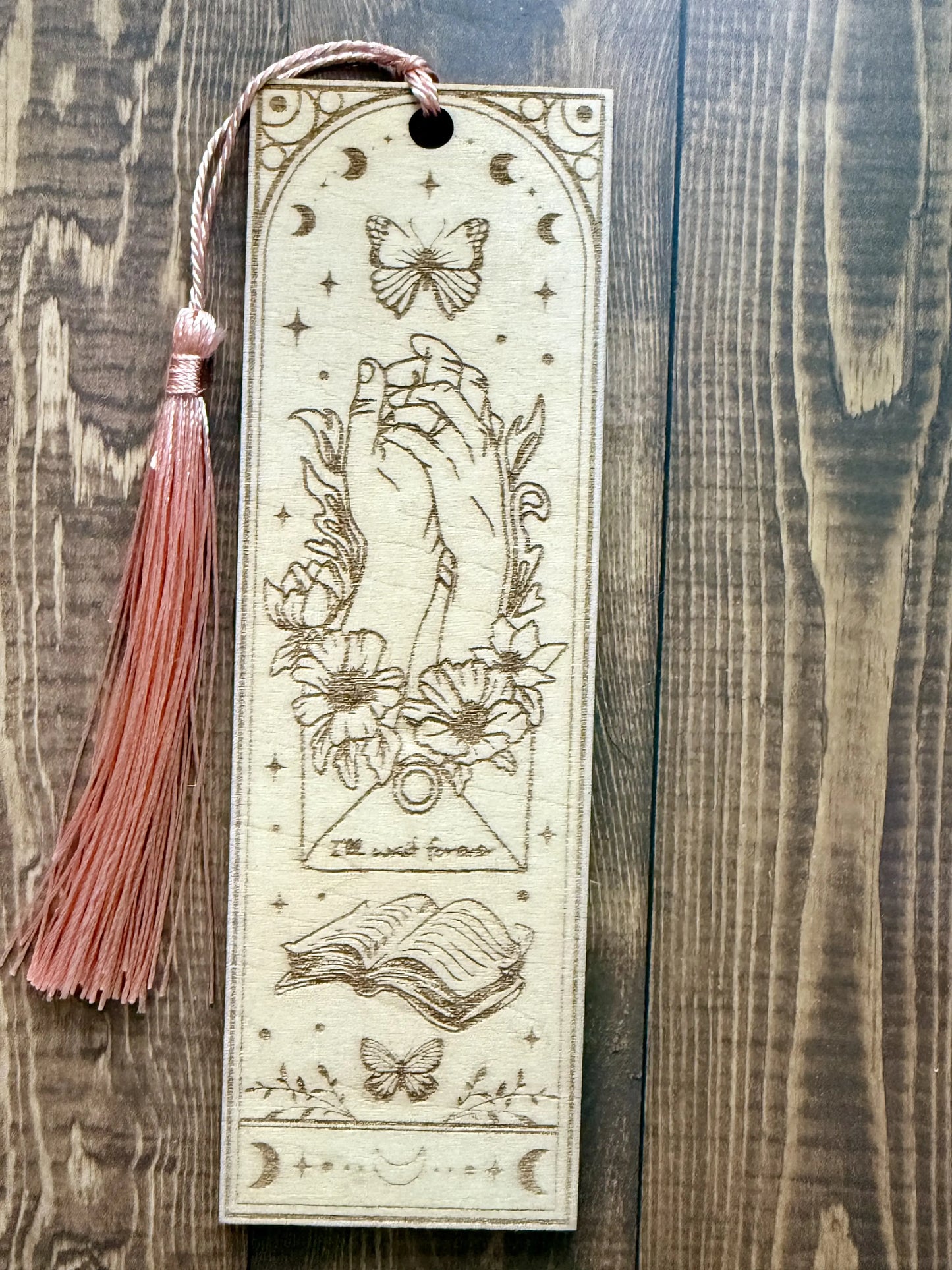 I'll Wait Forever Wooden Bookmark