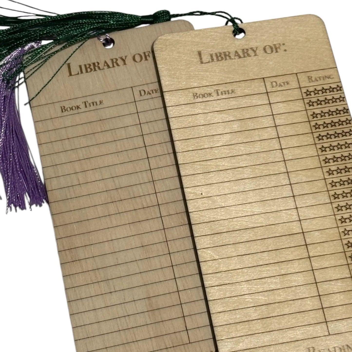 Engraved 2025 Reading List Bookmark