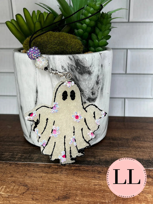 Floral Ghostie Car Freshie