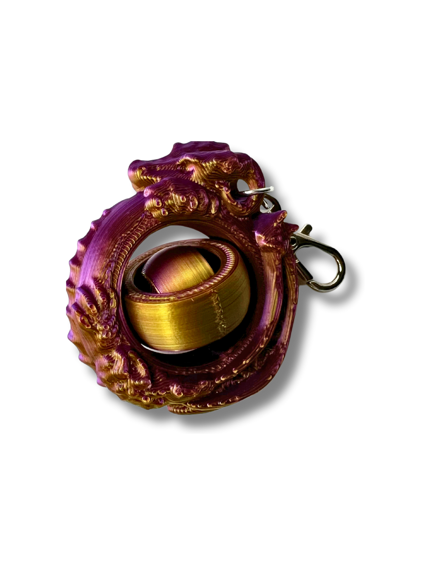 Dragon Gyroid Spinner Keychain