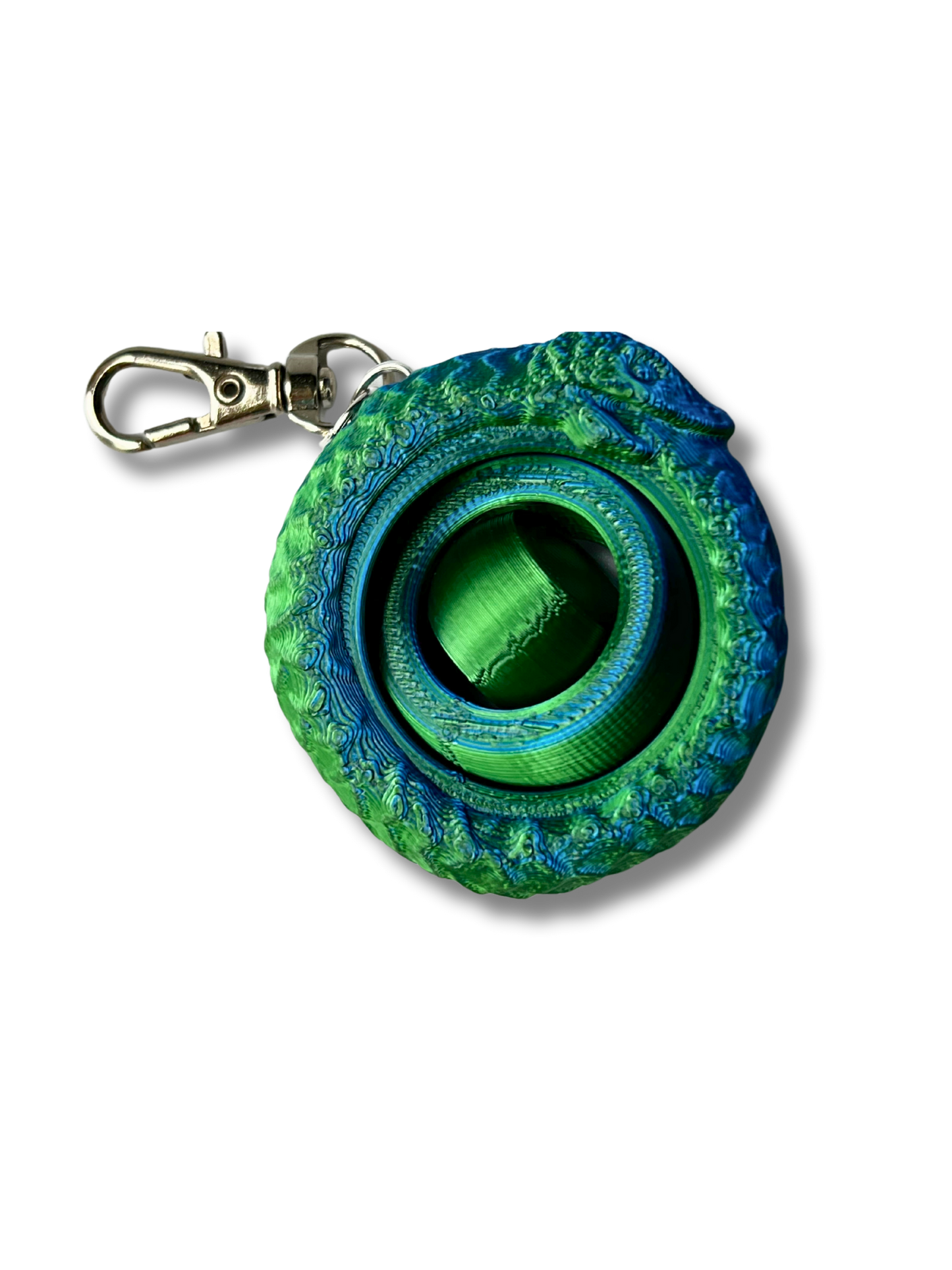 Ouroboro Gyroid Spinner Keychain