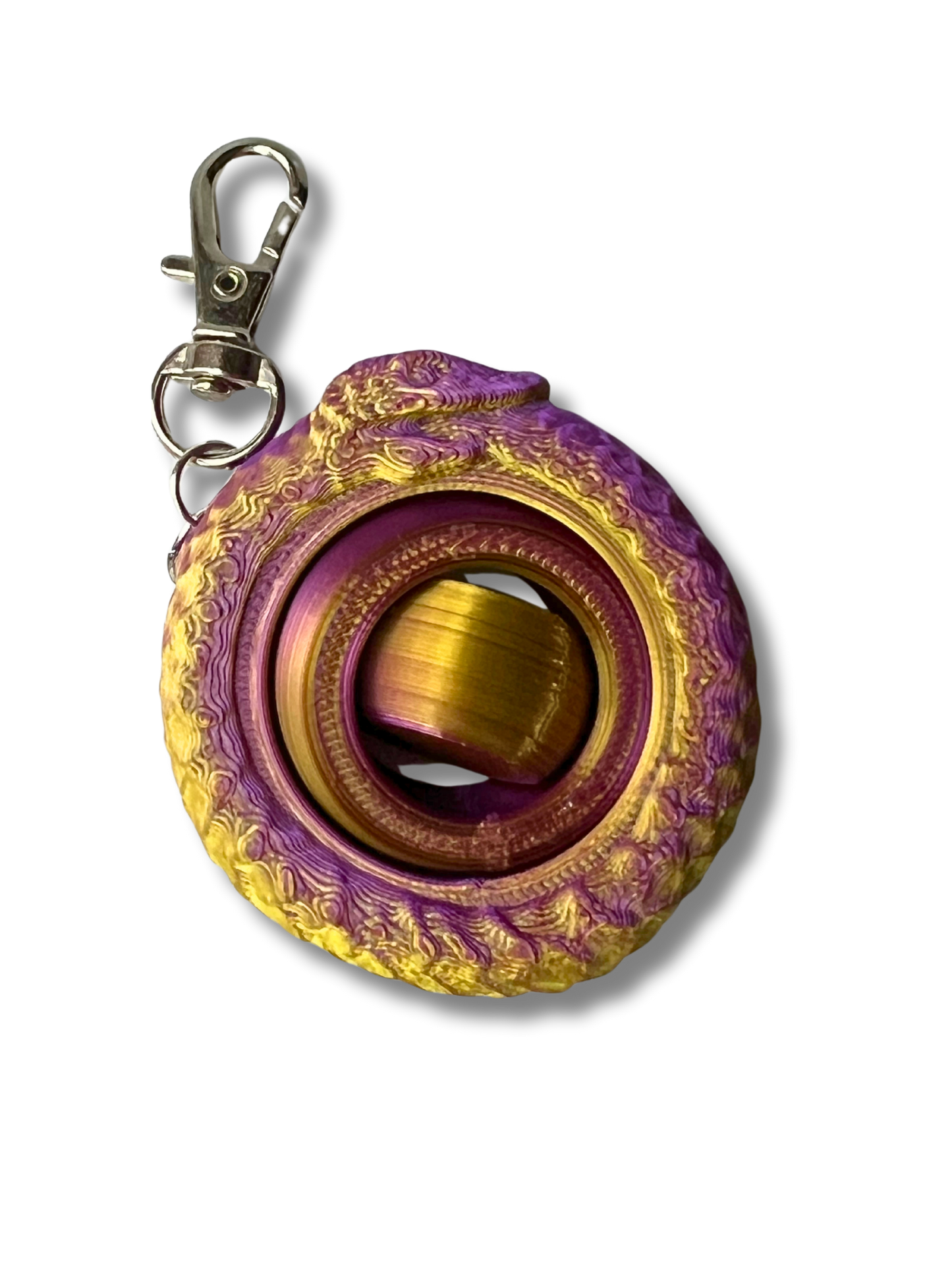 Ouroboro Gyroid Spinner Keychain