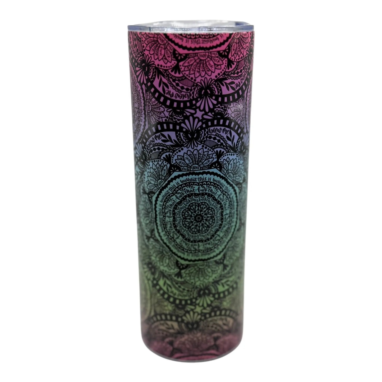 Cuss Word Mandala Tumbler
