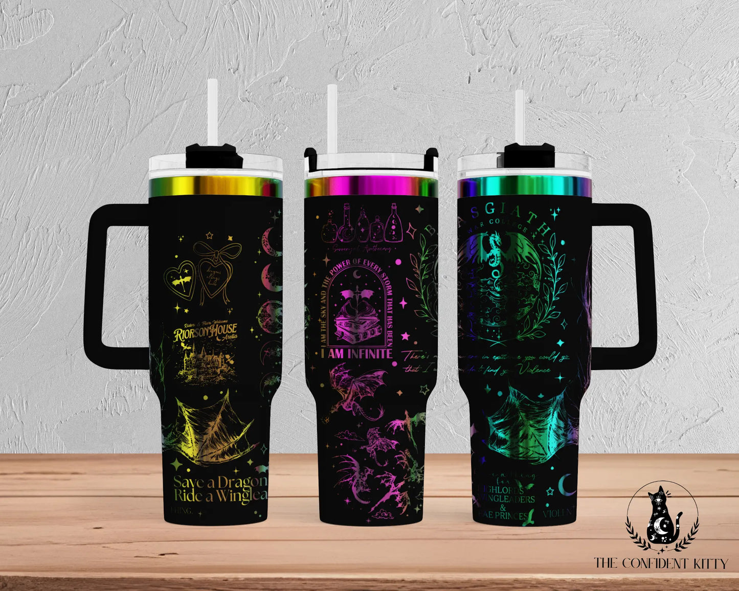 Basgiath War College Inspired 40oz Laser Engraved Tumber