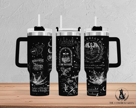 Basgiath War College Inspired 40oz Laser Engraved Tumber