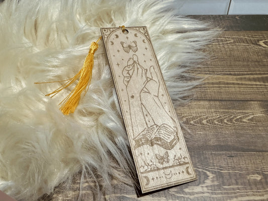The Lovers Wooden Bookmark