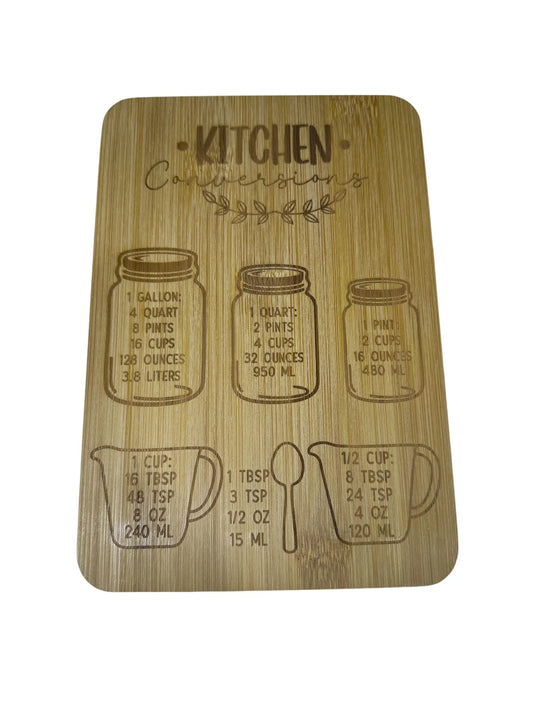 Kitchen Conversions Bamboo Cutting Board