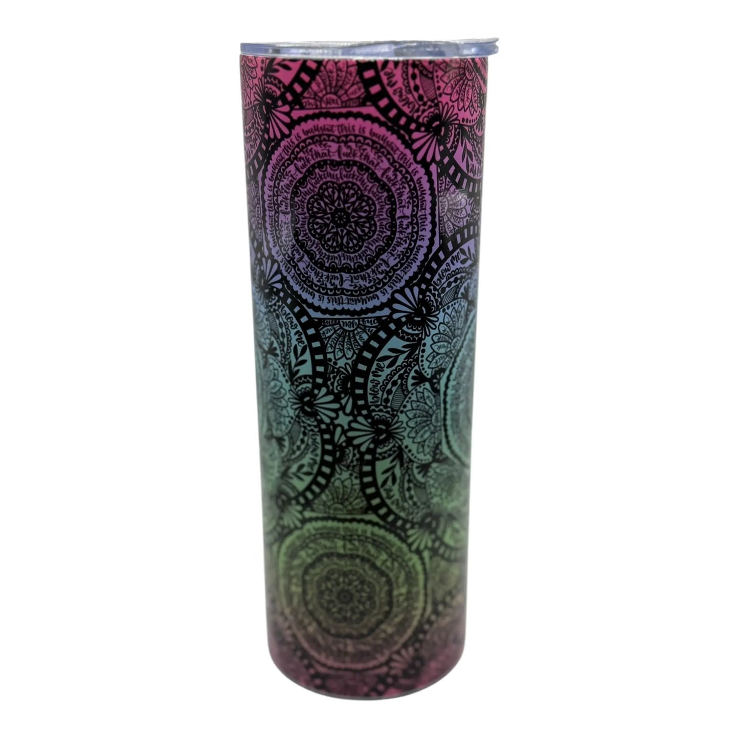 Cuss Word Mandala Tumbler