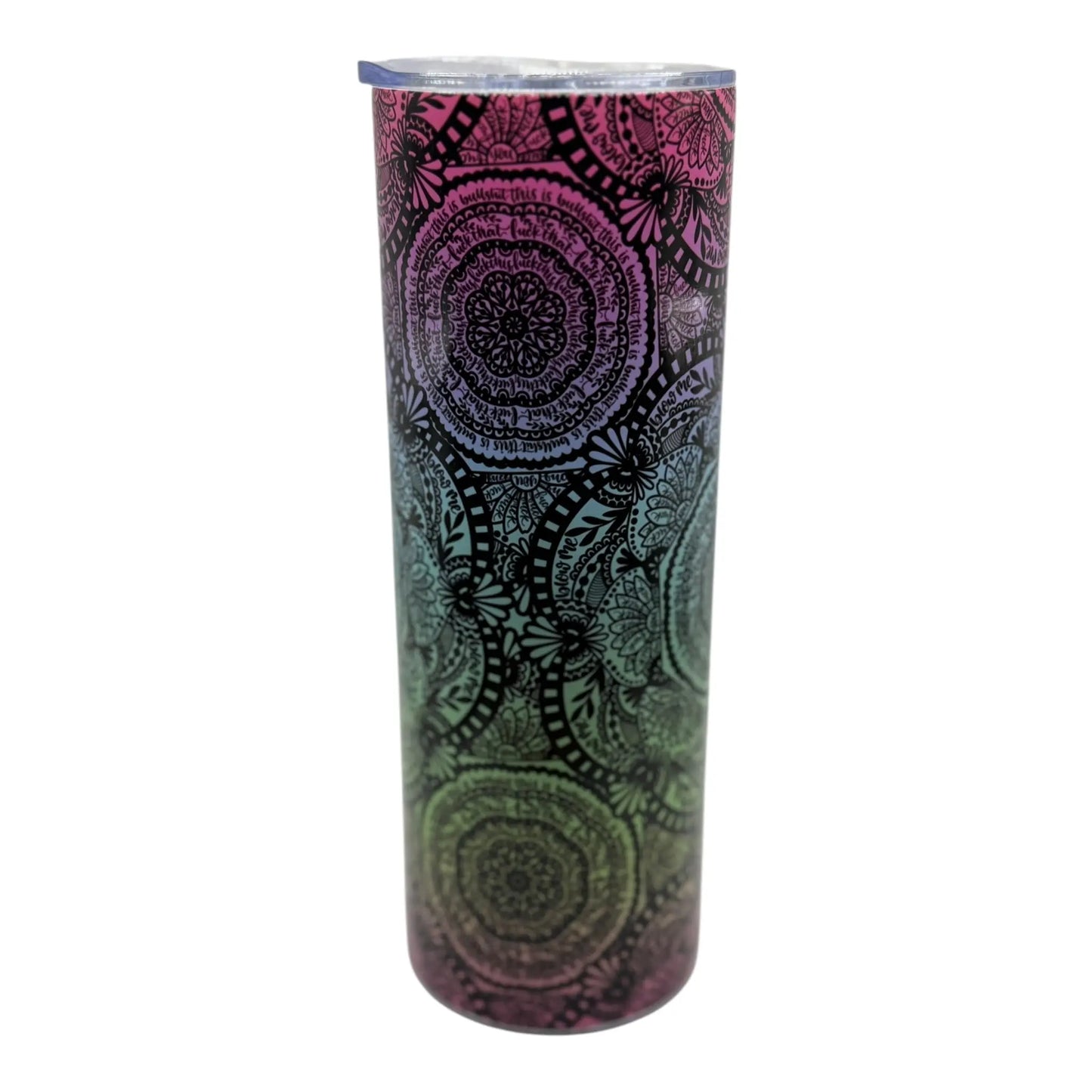 Cuss Word Mandala Tumbler