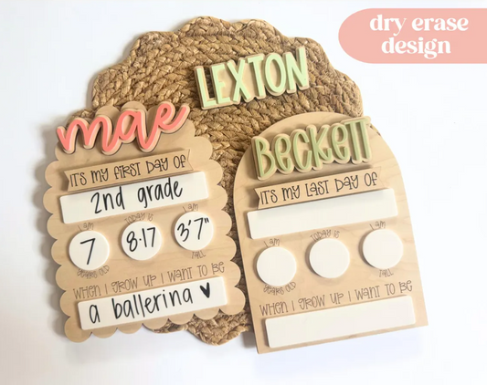 Interchangeable Back to School Board The Confident Kitty